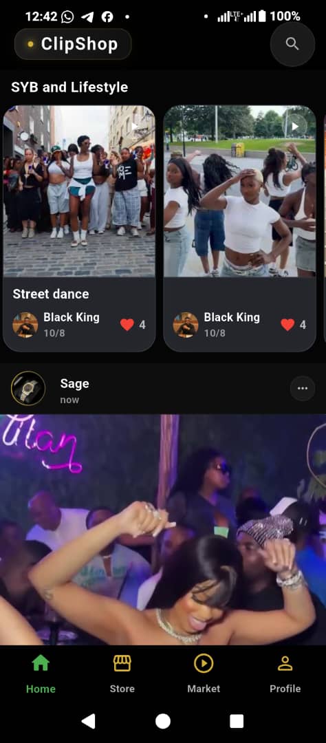 BlaqGram social feed